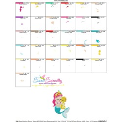 Baby Mermaid-3 Embroidery Design Pattern-3