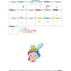 Baby Mermaid-2 Embroidery Design Pattern-3