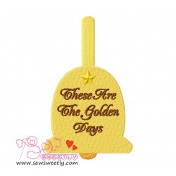 School Bell Embroidery Design Pattern-1