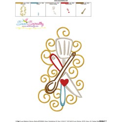 Swirly Kitchen-10 Machine Embroidery Design Pattern-3