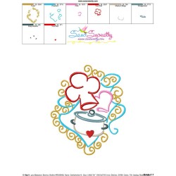 Swirly Kitchen-9 Machine Embroidery Design Pattern-3