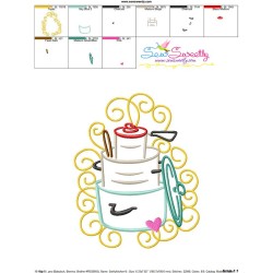 Swirly Kitchen-8 Machine Embroidery Design Pattern-3