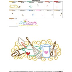 Swirly Kitchen-7 Machine Embroidery Design Pattern-3