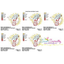 Swirly Kitchen-6 Machine Embroidery Design Pattern-2