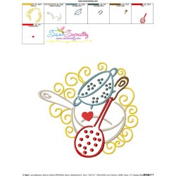 Swirly Kitchen-6 Machine Embroidery Design Pattern-3