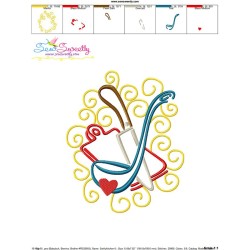 Swirly Kitchen-5 Machine Embroidery Design Pattern-3