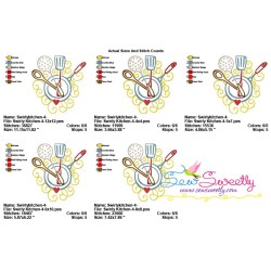 Swirly Kitchen-4 Machine Embroidery Design Pattern-2