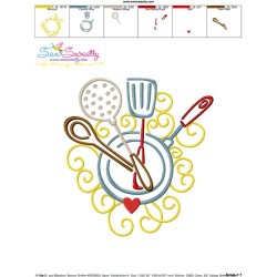 Swirly Kitchen-4 Machine Embroidery Design Pattern-3