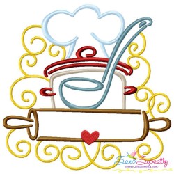 Swirly Kitchen-1 Machine Embroidery Design Pattern-1