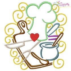 Swirly Kitchen Machine Embroidery Design Bundle-4