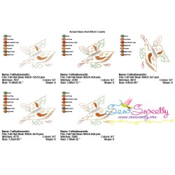 Fall Hat Bean/Vintage Stitch Machine Embroidery Design Pattern-2