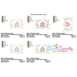 Fall Leaves-2 Bean/Vintage Stitch Machine Embroidery Design Pattern-2