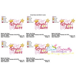 Her Royal Fiveness 5th Birthday Embroidery Design Pattern-2
