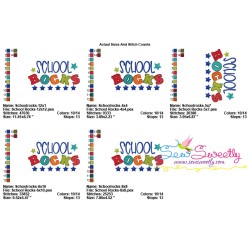 School Rocks Machine Embroidery Design Pattern-2