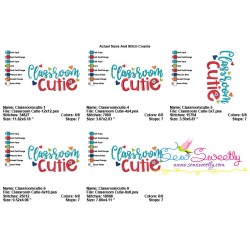 Classroom Cutie Machine Embroidery Design Pattern-4
