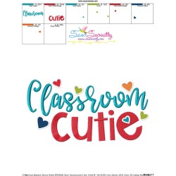 Classroom Cutie Machine Embroidery Design Pattern-3