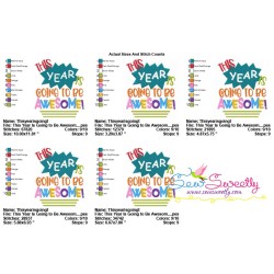 This Year Is Going to Be Awesome Machine Embroidery Design Pattern-2