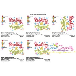 Reading is Magical Machine Embroidery Design Pattern-2