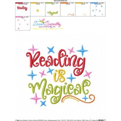 Reading is Magical Machine Embroidery Design Pattern-3