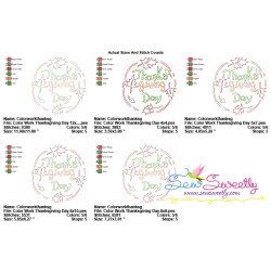 Color Work Thanksgiving Day Bean/Vintage Stitch Machine Embroidery Design Pattern-2