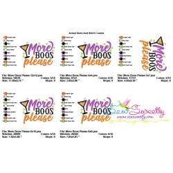 More Boos Please Machine Embroidery Design Pattern-2