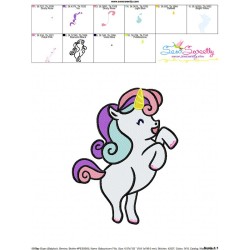 Baby Unicorn-7 Machine Embroidery Design Pattern-3