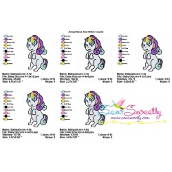Baby Unicorn-4 Machine Embroidery Design Pattern-2