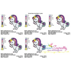 Baby Unicorn-2 Machine Embroidery Design Pattern-2