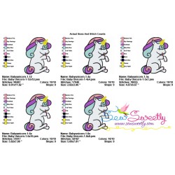Baby Unicorn-1 Machine Embroidery Design Pattern-2
