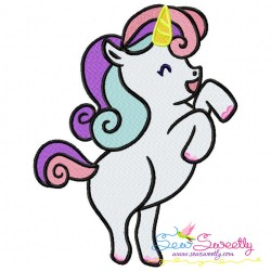 Baby Unicorns Machine Embroidery Design Bundle-5