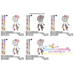 Floral Dream Catcher-9 Machine Embroidery Design Pattern-2