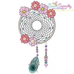 Floral Dream Catchers Machine Embroidery Design Bundle-11
