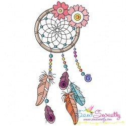 Floral Dream Catchers Machine Embroidery Design Bundle-9