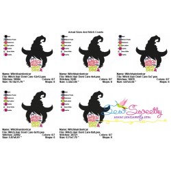 Witch Hair Don't Care Lettering Machine Embroidery Design Pattern-2