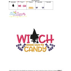 Witch Better Have My Candy Halloween Lettering Embroidery Design Pattern-3