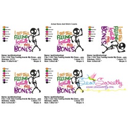 I Got This Feeling Inside My Bones Embroidery Design Pattern-2