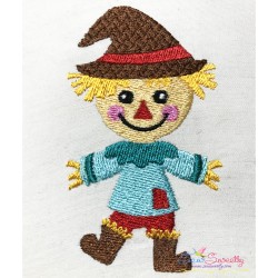 Cute Fall Scarecrow Embroidery Design Pattern-2