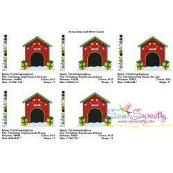 Christmas Dog House Embroidery Design Pattern-4
