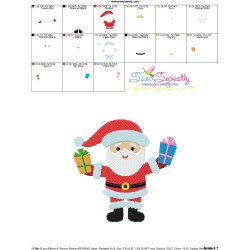 Santa Gifts Embroidery Design Pattern-3