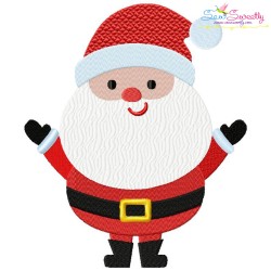 Simple Santa Embroidery Design Pattern-3
