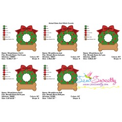 Christmas Wreath Bone Embroidery Design Pattern-3