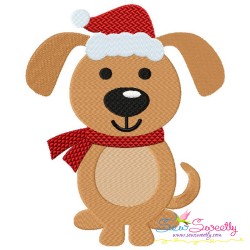 Christmas Dog Embroidery Design Pattern-2