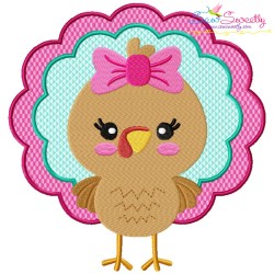 Girl Turkey Embroidery Design Pattern-3