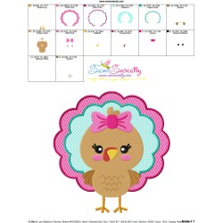Girl Turkey Embroidery Design Pattern-5