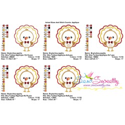 Boy Turkey Applique Design Pattern-2