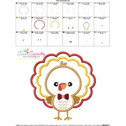 Boy Turkey Applique Design Pattern-3