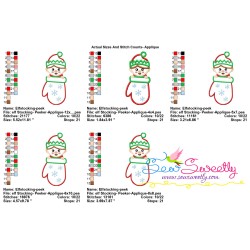 Elf Stocking Peeker Applique Design Pattern-2