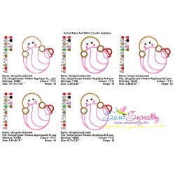 Gingerbread Peeker Applique Design Pattern-2