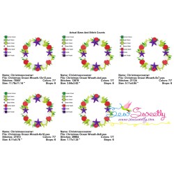 Christmas Ocean Wreath Embroidery Design Pattern-2