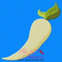 Radish Embroidery Design Pattern-1
